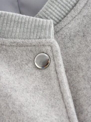 Women's Tweed Jacket O-Neck Single-Breasted Soft Loose Casual Street Solid Color Jacket in Saudi Arabia