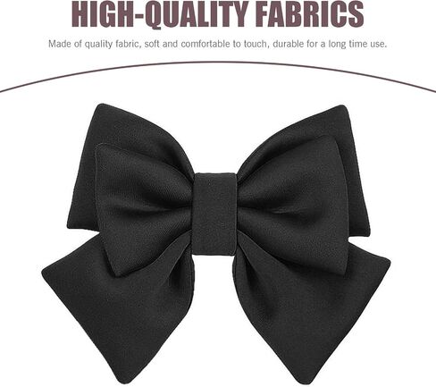 1 PC Motorcycle Helmet Self Adhesive Bow Decoration, 7.87" x 10.24" Oversized Bow Ties Accessory, Universal Cute Helmet Bow Decoration for Motorcycle Electric Vehicle and More (Black) in Saudi Arabia