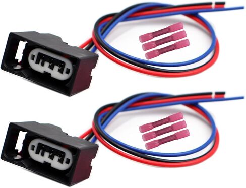 3 Pin Stop Brake Rear Light Connector Compatible with Dodge Ram 1500 2011-2018 3.0L/3.6L/3.7L/4.7L/5.7L Pigtail Wire Harness 55277414AC, 55277414AD, 55277414AE, 55277414AF in Saudi Arabia