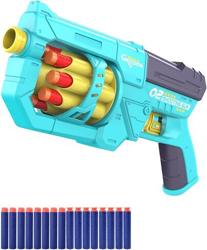 Kids Shooting Target for Nerf Gun Party - Shooting Game Practice Moving Rotating Aim Challenge, Outdoor Indoor Large Windmill Target for Blasters Dart Ball Bullets Accessories Toys for Boys in Saudi Arabia