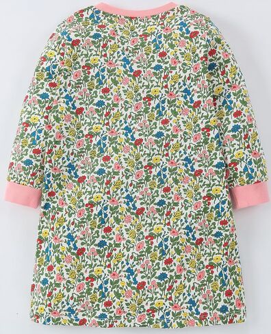 FreeLu Girls Cartoon Casual Dress Toddler Jersey Cotton Party Dresses Applique Embroidery Longsleeve T-Shirt Clothes in Saudi Arabia
