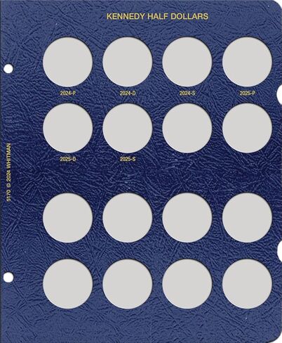 Whitman US Kennedy Half Dollar Coin Album Page 2019 - 2023 in Kuwait