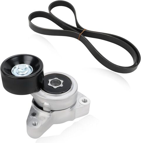 Drive Belt Tensioner Kit with Pulley Compatible with TSX 2004-2008, Honda CR-V 2002-2012, Accord 2003-2007 2.4L 3.0L L4 Replacement for 31170-RAA-A01 90K-38278A 38278 31170PNA003 in Saudi Arabia