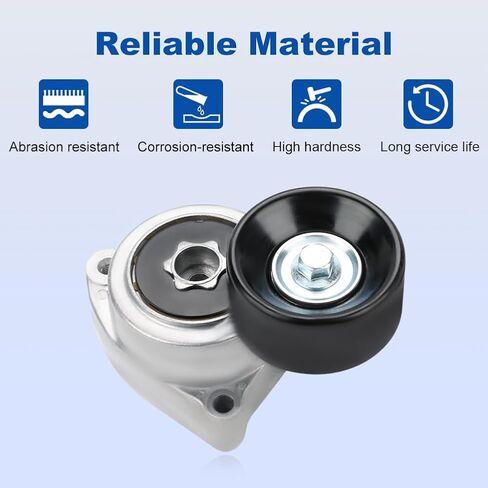Drive Belt Tensioner Kit with Pulley Compatible with TSX 2004-2008, Honda CR-V 2002-2012, Accord 2003-2007 2.4L 3.0L L4 Replacement for 31170-RAA-A01 90K-38278A 38278 31170PNA003 in Saudi Arabia