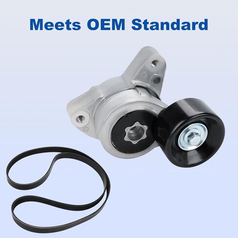 Drive Belt Tensioner Kit with Pulley Compatible with TSX 2004-2008, Honda CR-V 2002-2012, Accord 2003-2007 2.4L 3.0L L4 Replacement for 31170-RAA-A01 90K-38278A 38278 31170PNA003 in Saudi Arabia