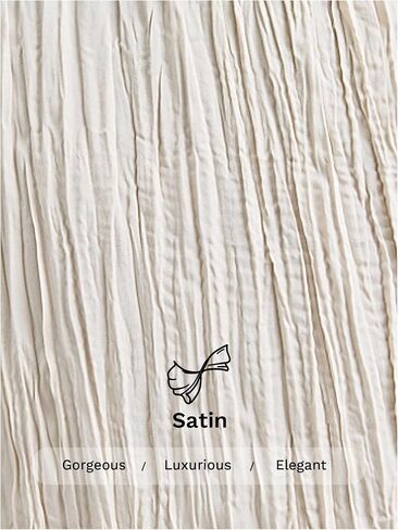Verdusa Women's Satin Silk Boho Ruffle Flowy Long Skirts Textured Pleated Business Maxi Skirt in Saudi Arabia