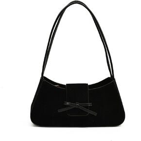 Small Shoulder Bags for Women Suede Handbag Cute Bow Purse Y2K Suede Hobo Handbag Clutch Underarm Purse in Saudi Arabia