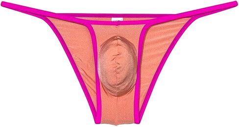 ملابس داخلية بكيني صغيرة للغاية للرجال ملابس داخلية للرجال سراويل داخلية صفيق مفتوحة الجانب من الحرير الجليدي ملابس داخلية شفافة in Kuwait