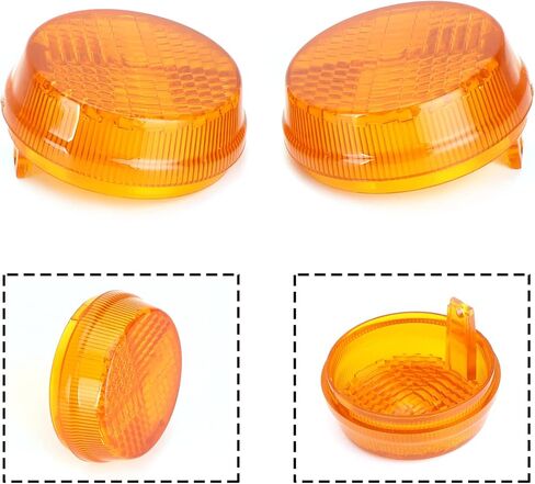 Areyourshop 2 قطعة غطاء عدسات ضوء إشارة الانعطاف fitf لـ Kawasaki Vulcan 2000/1600 Classic، لـ Kawasaki Nomad 1600 2005 in Kuwait