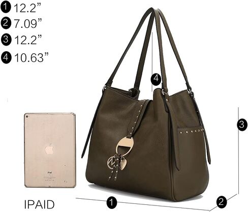 MKF Collection Hobo Bags for Women Designer Handbag Shoulder Bag Lady Fashion Top-handle Purse in Saudi Arabia