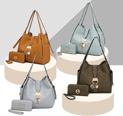 MKF Collection Hobo Bags for Women Designer Handbag Shoulder Bag Lady Fashion Top-handle Purse in Saudi Arabia