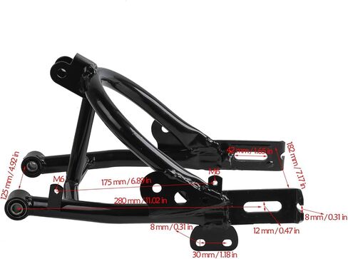 ذراع تأرجح شديد التحمل، ذراع تأرجح خلفي مثلث لعجلة 10 بوصة CRF50 XR50 TTR50 PW50 دراجة صغيرة SSR، أبولو، كولستر، دراجات تاو تاو الترابية 50cc 70cc 90cc 110cc 125cc Baja DR49 in Kuwait