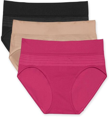 Warner's womens Women's Blissful Benefits Dig-free Seamless Hipster 3-pack Ru7323w in Saudi Arabia