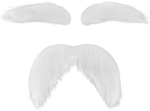 AXEN Fake Mustache and Eyebrows, Self Adhesive Fake Beard Mustaches Bushy Eyebrows, Funny Cosplay Costume Accessories in Saudi Arabia