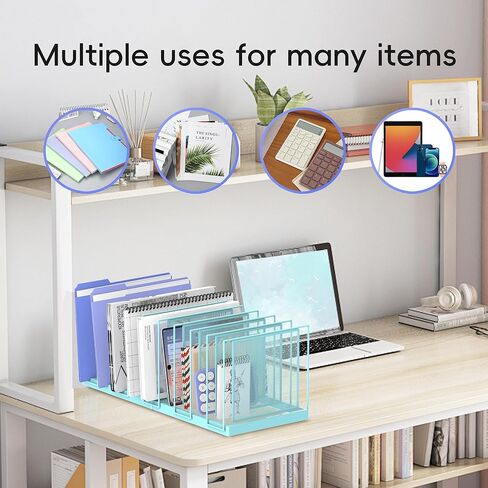 فارز ملفات سطح المكتب المائل، مجلد ملفات عمودي مكون من 5 أقسام، منظم فارز البريد لحاملي الملفات، منظم ملفات معدني، منظم مجلد ملفات سطح المكتب للفصول الدراسية المكتبية، أسود in Kuwait