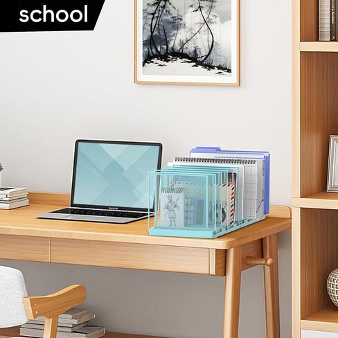 فارز ملفات سطح المكتب المائل، مجلد ملفات عمودي مكون من 5 أقسام، منظم فارز البريد لحاملي الملفات، منظم ملفات معدني، منظم مجلد ملفات سطح المكتب للفصول الدراسية المكتبية، أسود in Kuwait