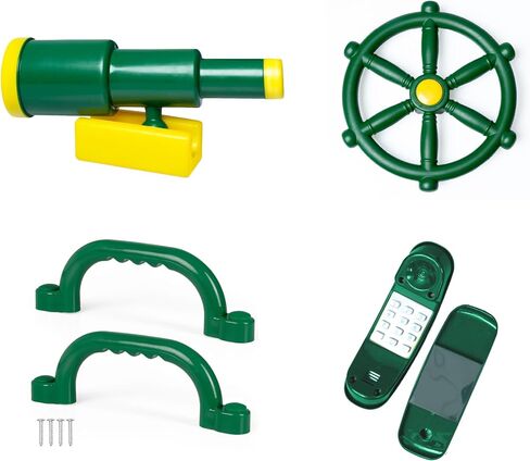 Barcaloo Pirate Playground Bundle - Telescope, Wheel & Handles, Steering in Saudi Arabia