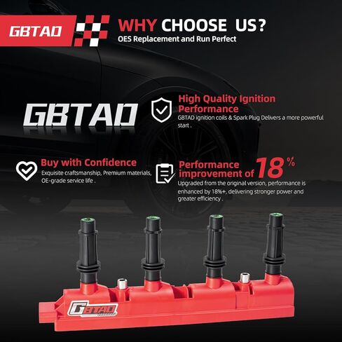 حزمة ملف إشعال مطورة متوافقة مع 1.4 لتر 1.8 لتر L4 2011 2012 2013 2014 2015 2016 2017 2018 2019 2020 2021 تشيفي كروز سونيك تراكس فولت بويك إنكور، تناسب كاديلاك ELR تحل محل UF669 D521C in Kuwait