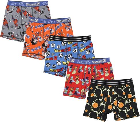 Bioworld Dragon Ball Z Character & Icon Prints Boy’s 5-Pack Boxer Briefs in Saudi Arabia