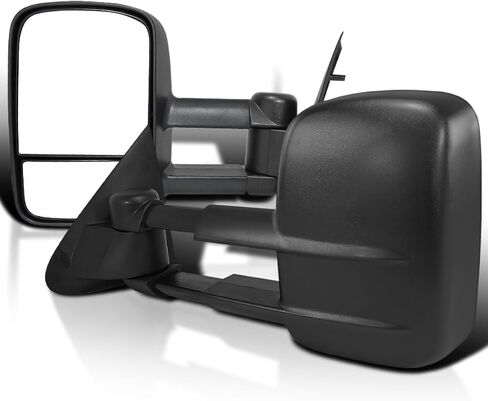 Spec-D Tuning Manual Telescoping Extendable Tow Mirrors Compatible with 1997-2003 Ford F150/F250 Left + Right Pair in Saudi Arabia