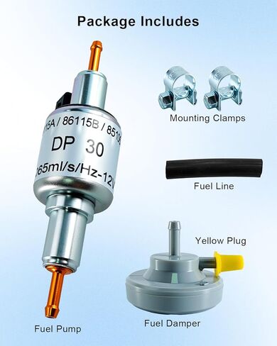 مضخة وقود سخان DP30 12 فولت مناسبة لسخانات الهواء العلوية Webasto 2000 2000S 2000ST 3500 3500 5000 3500ST 5000ST EVO3900 EVO5500 استبدال 86115A 86115B 85106B in Saudi Arabia
