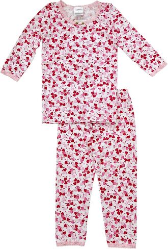 Esme Girl's Sleepwear 3/4 Crop Sleeve Top Leggings Set 2 3 4 5 6 7 8 10 12 14 16 in Kuwait