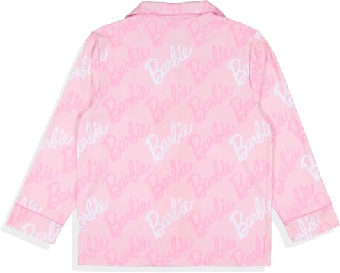 طقم بيجامة INTIMO Barbie Pajama للفتيات بأكمام طويلة وقميص وبنطلون بأزرار أمامية وأكمام طويلة مكون من قطعتين ملابس نوم in Saudi Arabia