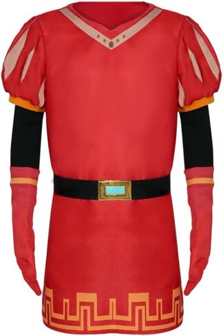 Men King Costume Red Robe Cloak Glove Hat Adult Fullset in Saudi Arabia