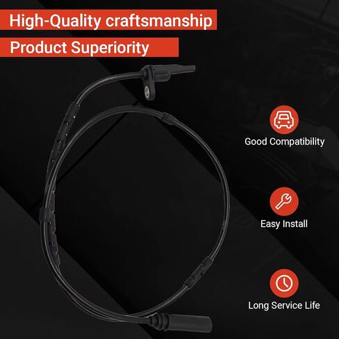 ABS Wheel Speed Sensor 34526791225 Compatible with BMW 2/3/4/M Series Replaces 34526884421 in Saudi Arabia
