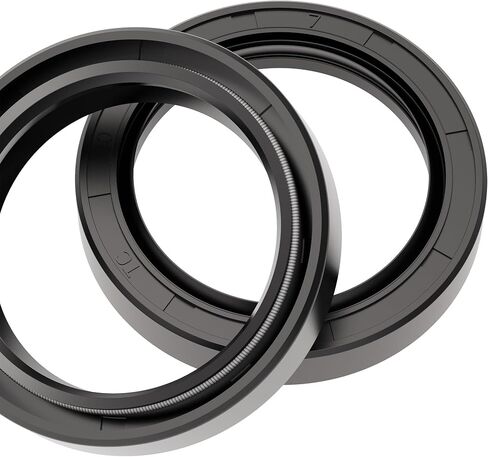 Oil Seal O Ring 36mm OD 25mm ID 7mm Width, TC Nitrile Rubber Cover Double Lip with Spring for Bearing Shaft Resist Oil and Heat, Black in Saudi Arabia