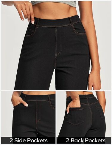 Ewedoos Wide Leg Jeans Woman High Waisted Stretchy Baggy Jeans for Women Pull On Trendy Womens Jeans Straight Denim Pants in Saudi Arabia