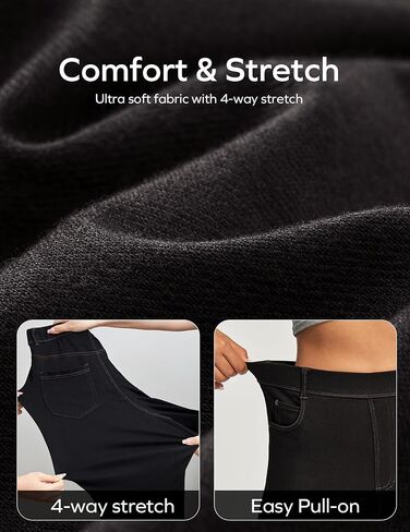 Ewedoos Wide Leg Jeans Woman High Waisted Stretchy Baggy Jeans for Women Pull On Trendy Womens Jeans Straight Denim Pants in Saudi Arabia