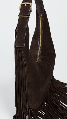 حقيبة كتف متوسطة الحجم للنساء من Madewell مصنوعة من جلد سويدي مهدب in Saudi Arabia
