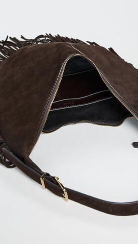 حقيبة كتف متوسطة الحجم للنساء من Madewell مصنوعة من جلد سويدي مهدب in Saudi Arabia