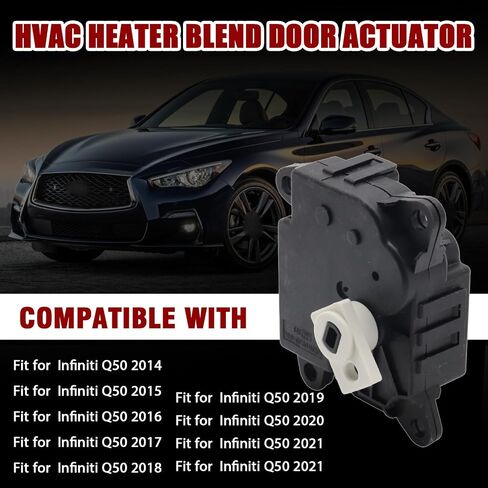 Right Side Air Mix Actuator Compatible with Infiniti Q50 2014-2022,HVAC Heater Blend Door Actuator Replace for 277324GA0A, 277324GA0B, 277324GA0C, 277424GF1A in Saudi Arabia