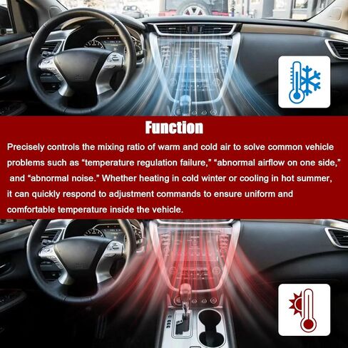 Right Side Air Mix Actuator Compatible with Infiniti Q50 2014-2022,HVAC Heater Blend Door Actuator Replace for 277324GA0A, 277324GA0B, 277324GA0C, 277424GF1A in Saudi Arabia