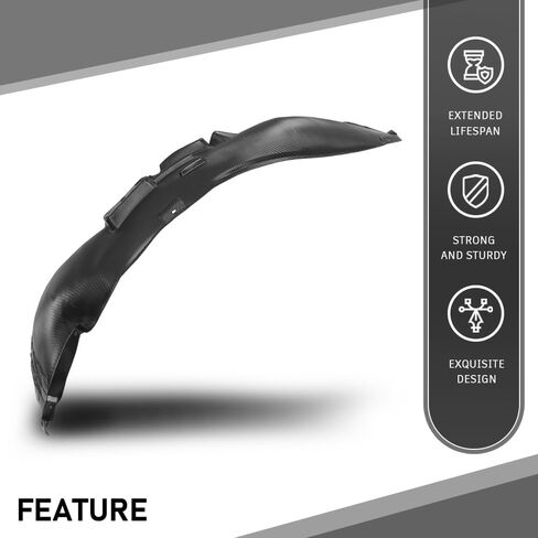 G-PLUS Front Right Fender Liner Inner Assembly, Compatible with Audi Q5 2009-2017/ SQ5 2014-2017, Passenger Side, 8R0821172F, 8R0821172K in Saudi Arabia