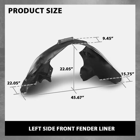 G-PLUS Front Right Fender Liner Inner Assembly, Compatible with Audi Q5 2009-2017/ SQ5 2014-2017, Passenger Side, 8R0821172F, 8R0821172K in Saudi Arabia