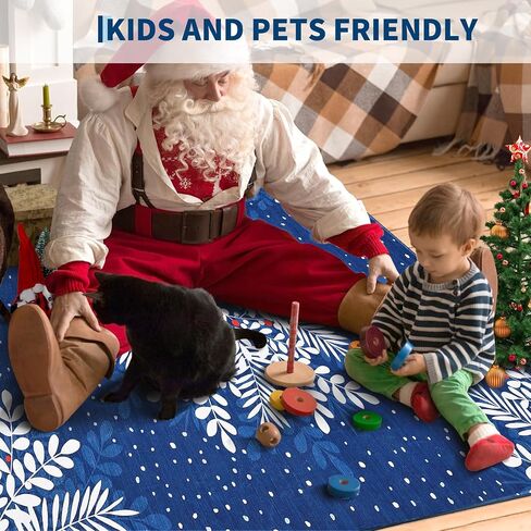 Christmas Runner 2x6,Snowflake Washable Rug Runners for Hallways Non Slip,Vintage Red Kitchen Runner Rugs Soft Low Pile, Christmas Snow Area Rugs for Bedroom Laundry Room Red in Saudi Arabia