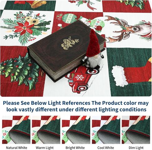 Christmas Rugs for Living Room,6 x 9 mas Style Prints Soft Low Pile Bedroom Rug Large Carpet,Stain Resistance Non Shedding Indoor Carpet for Dining Room Kitchen Office Decor in Saudi Arabia