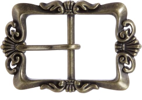 1 5/8" (40 mm) Western Floral Center Bar Belt Buckle - Multi Color Options in Saudi Arabia
