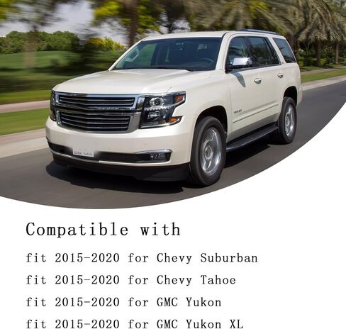 Chrome Mirror Covers + Door Handle Covers Fit for 2015-2020 Chevy Tahoe Suburban GMC Yukon/Yukon XL in Saudi Arabia