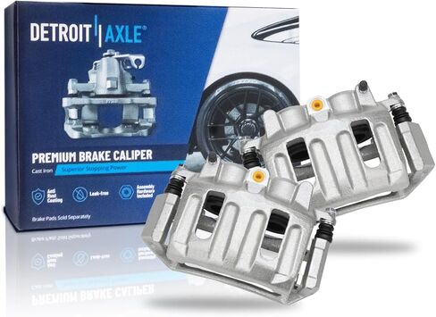 Detroit Axle - Front Brake Calipers w/Dual Pistons for 1996-2003 Ford F-150 1997 1998 1999 2000 2001 2002 Disc Brake Calipers w/Bracket Replacement in Saudi Arabia