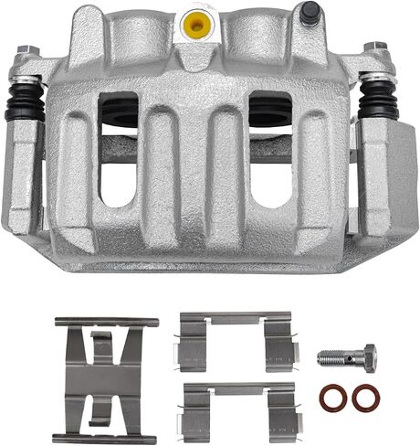 Detroit Axle - Front Brake Calipers w/Dual Pistons for 1996-2003 Ford F-150 1997 1998 1999 2000 2001 2002 Disc Brake Calipers w/Bracket Replacement in Saudi Arabia