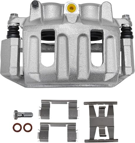 Detroit Axle - Front Brake Calipers w/Dual Pistons for 1996-2003 Ford F-150 1997 1998 1999 2000 2001 2002 Disc Brake Calipers w/Bracket Replacement in Saudi Arabia