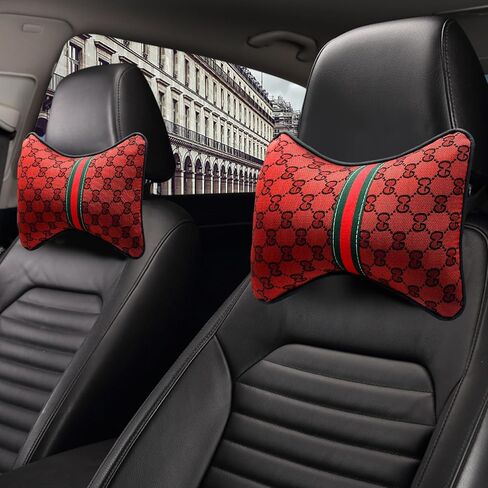 Steering Wheel Cover with 2 Car Headrest Pillow and 2 Seat Belt Cushions Shoulder Pads Universal fit 14 1/2"-15" Steering Wheel Beige in Kuwait