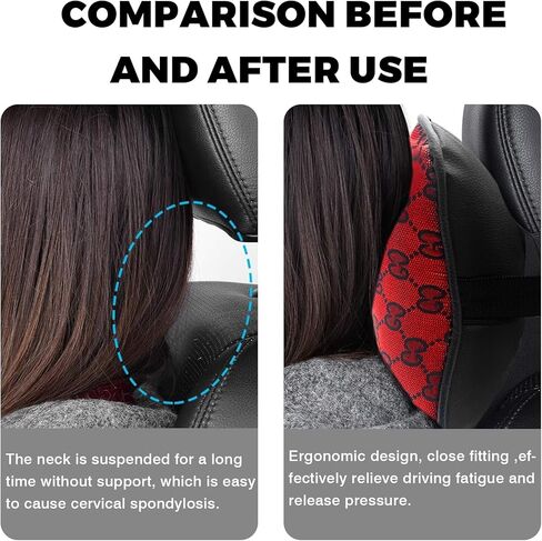 Steering Wheel Cover with 2 Car Headrest Pillow and 2 Seat Belt Cushions Shoulder Pads Universal fit 14 1/2"-15" Steering Wheel Beige in Kuwait