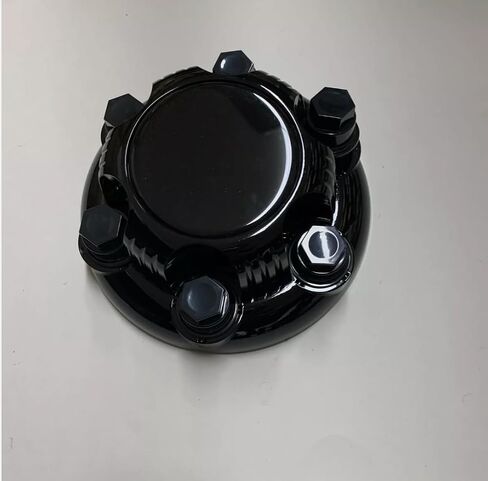 4 لسيارة Chevy Silverado 1500 Tahoe Avalanche، 6 غطاء مركزي لمحور 6 العروات 7-1/4 بوصة كروم #15067580#15067578 (أسود 4 قطع) in Kuwait