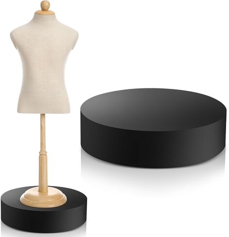 عارضة أزياء عرض قاعدة التمثال تقف متجر الزفاف Plinth Raiser Stand Party Event Decor منصة قاعدة الجداول لنموذج Comic-Con Clothing Store Boutiques (11.81x15.75in، مربع، أبيض) in Saudi Arabia