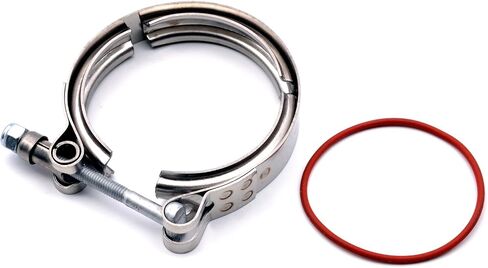 3923060 Turbo Air Outlet Elbow V-Band Clamp W/O-Ring Seal Compatible For Dodge 5.9L Cummins 4BT 6BT 12V, 24V 1994-2002 Exhaust Pipe Clamp 3069053 3883284 in Saudi Arabia